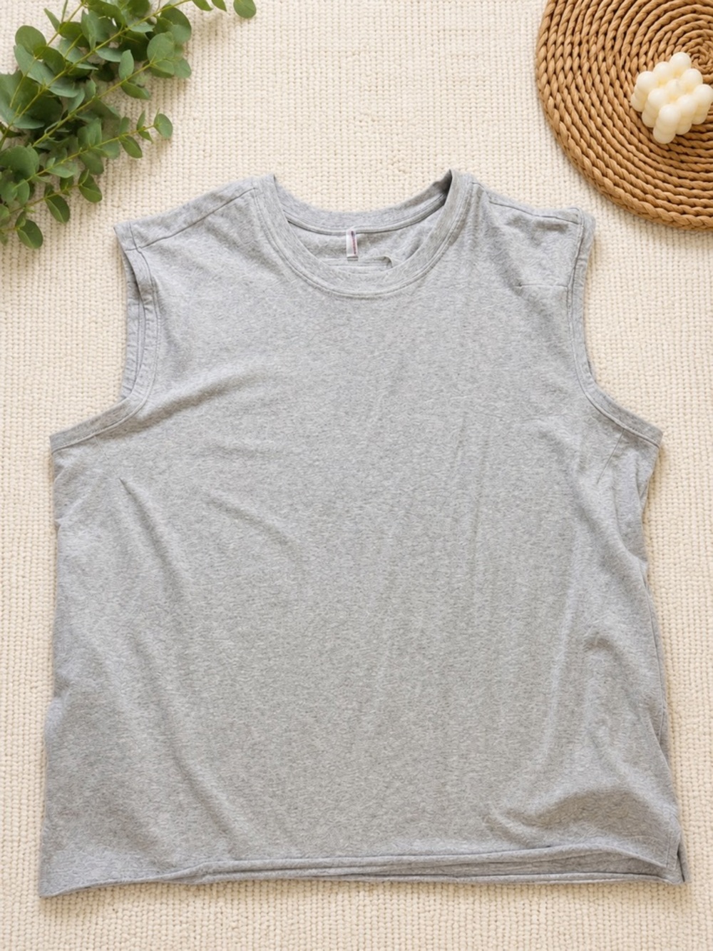 FP Movement by Free People Heather Gray Oversized Muscle Tank Top XL